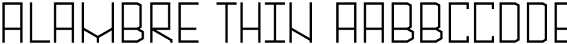 Alambre font download