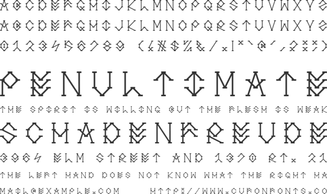 Natus font preview