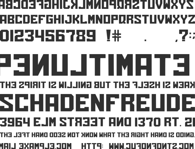 Omaewamo font preview