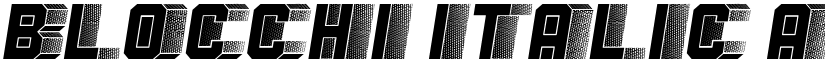Blocchi Italic font