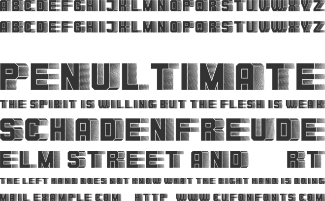 Blocchi font preview