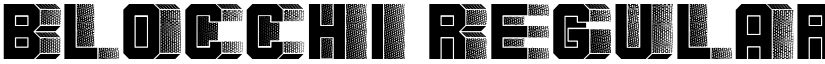 Blocchi Regular font