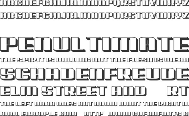 Possession font preview