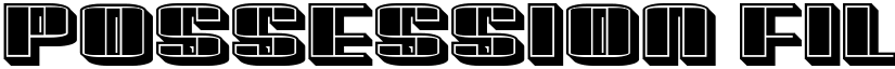 Possession Filled Regular font