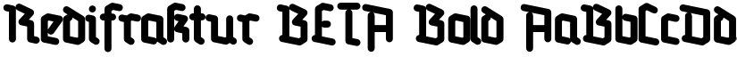 Redifraktur BETA Bold font