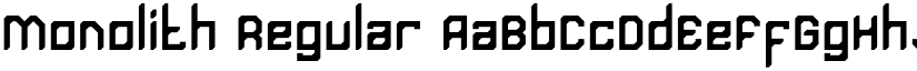 Monolith font download
