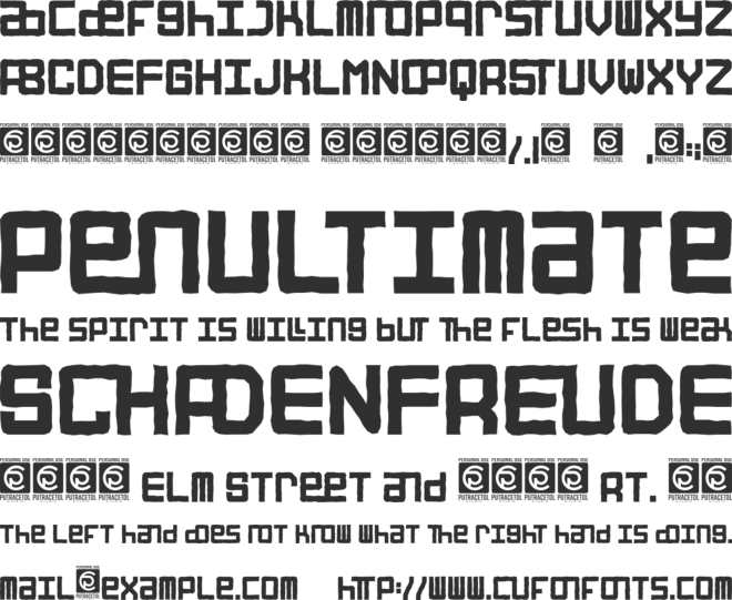 STREET ROAD font preview