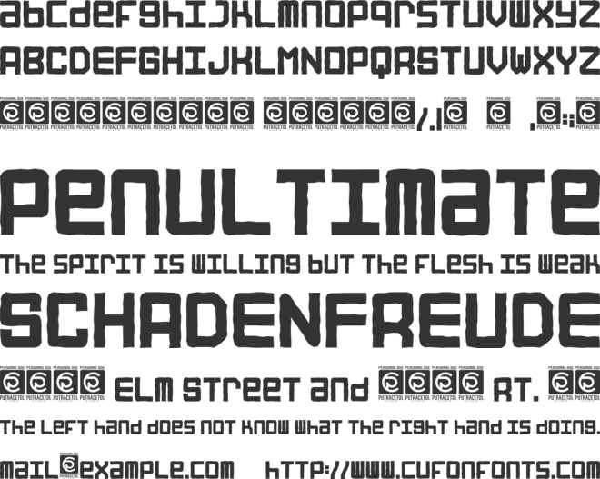 STREET ROAD font preview