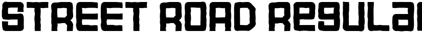 STREET ROAD Regular font