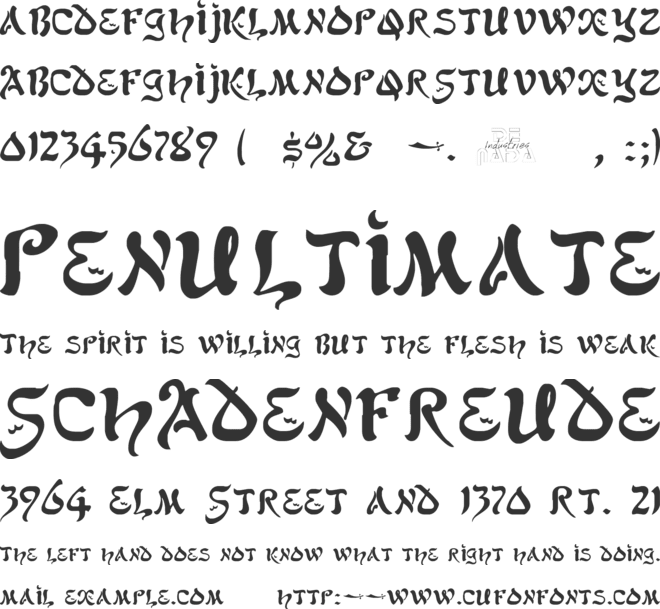 Alfred Drake font preview