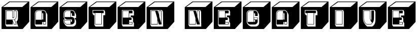 Kasten Negative Regular font