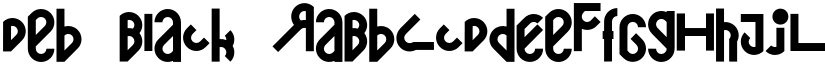Deb Black font