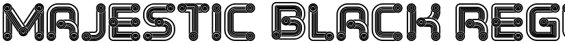 Majestic Black Regular font