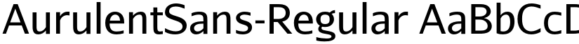 AurulentSans-Regular font