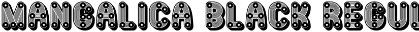 Mangalica Black Regular font