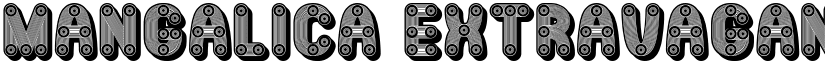 Mangalica Extravagant Filled Regular font