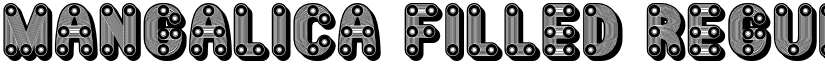 Mangalica Filled Regular font