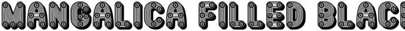 Mangalica Filled Black Regular font
