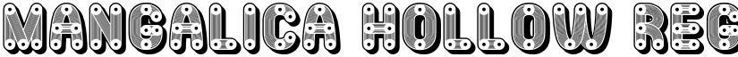 Mangalica Hollow Regular font