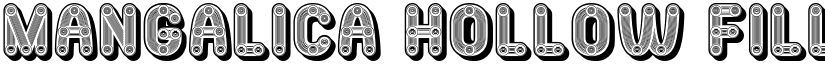 Mangalica Hollow Filled Regular font
