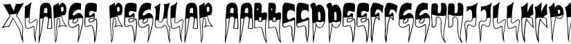 XLARGE Regular font
