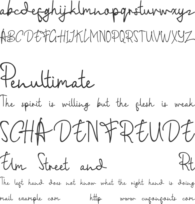 Sanitasi font preview