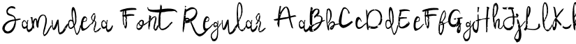 Samudera Font Regular font