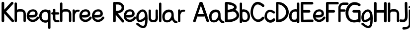 Kheqthree font download