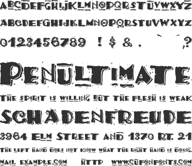 Taco Modern font preview