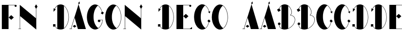 FN Dagon Deco font
