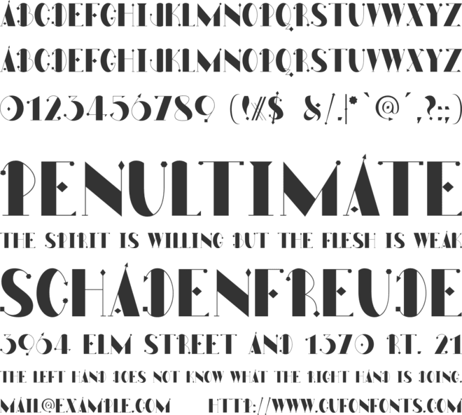 FN Dagon font preview