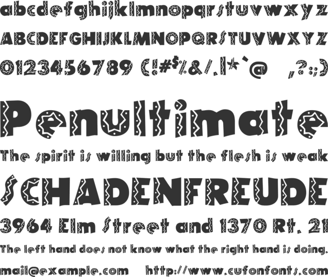 El Rio Lobo font preview