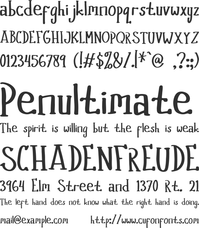 Old Jakarta font preview