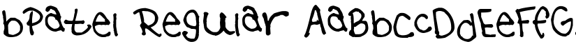 bpatel Regular font