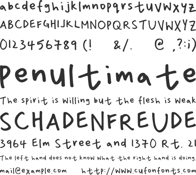 Shmelabela font preview