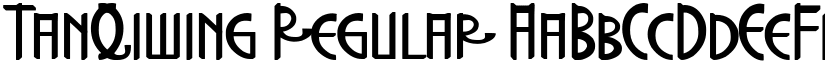 TanQiwing font download