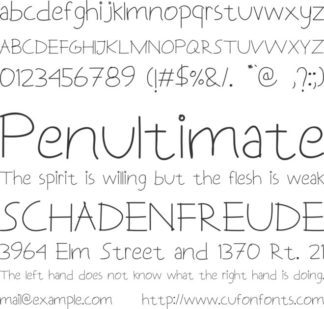 Tulehu font preview