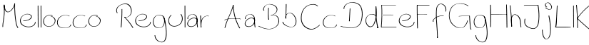 Mellocco Regular font