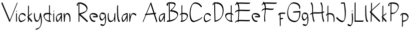 Vickydian font download