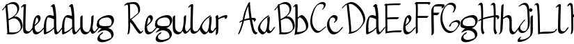 Bleddug Regular font