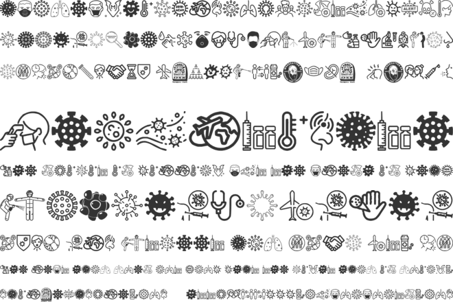 Coronavirus font preview