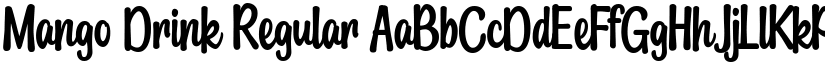 Mango Drink Regular font