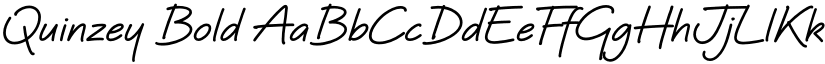 Quinzey Bold font