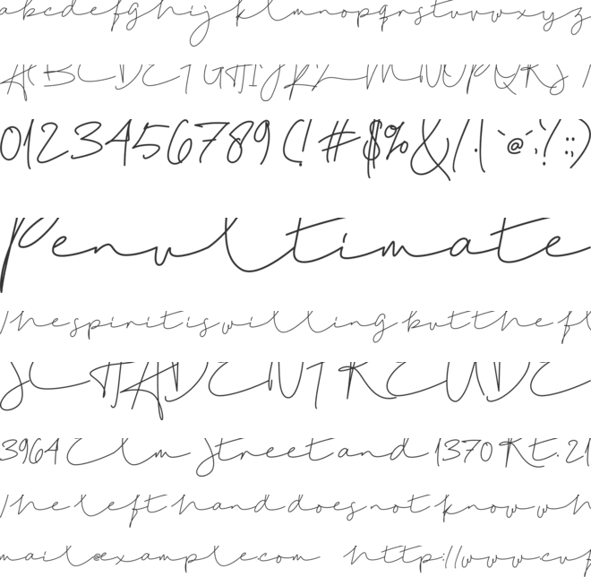 Romance Challista font preview