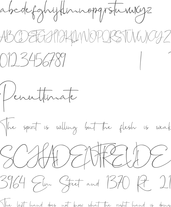 Edellyn font preview