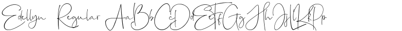 Edellyn Regular font