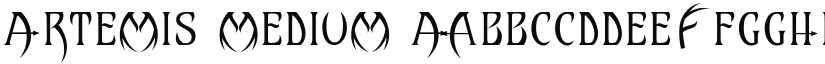 Artemis Medium font
