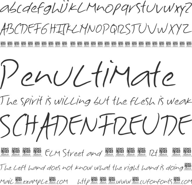 Milak Font font preview