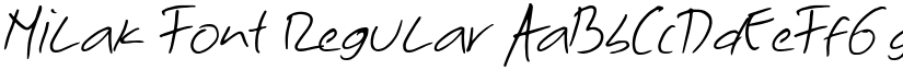 Milak Font Regular font