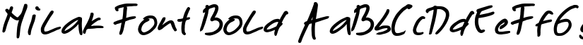 Milak Font Bold font